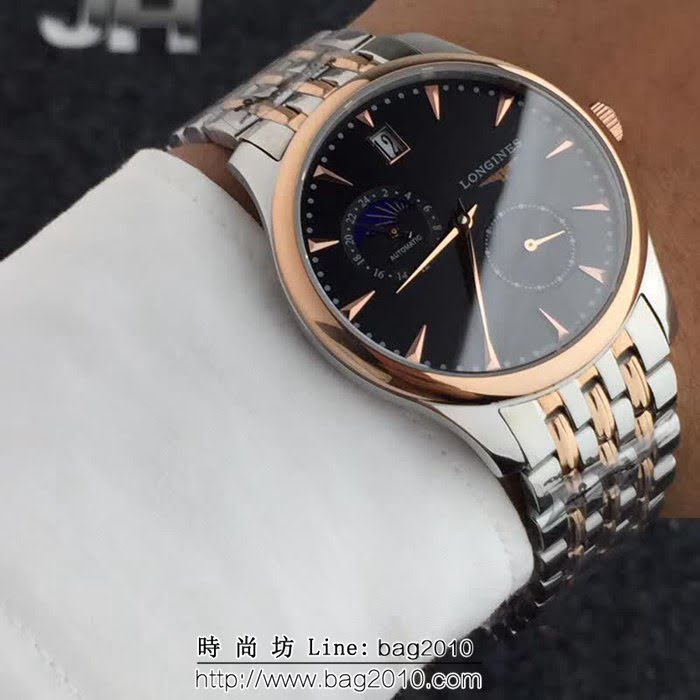 LONGINES浪琴 全自動機械 男士時尚腕表 WSS1751